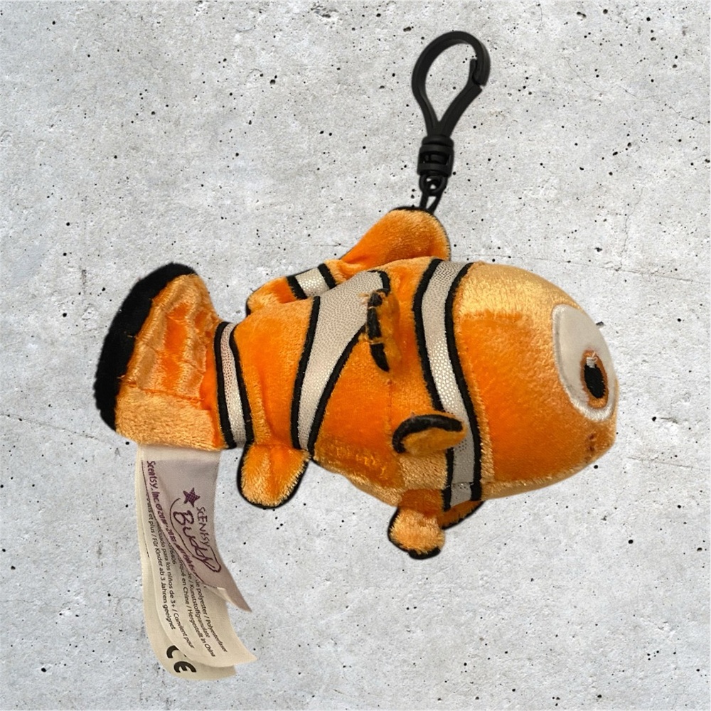 Scentsy Buddy Disney Nemo Clip Fragrance 5.5" Plush Just Keep Swimming